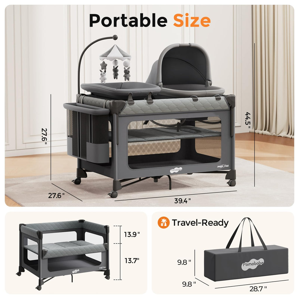 7 in 1 Pack and Play with Bassinet X608715