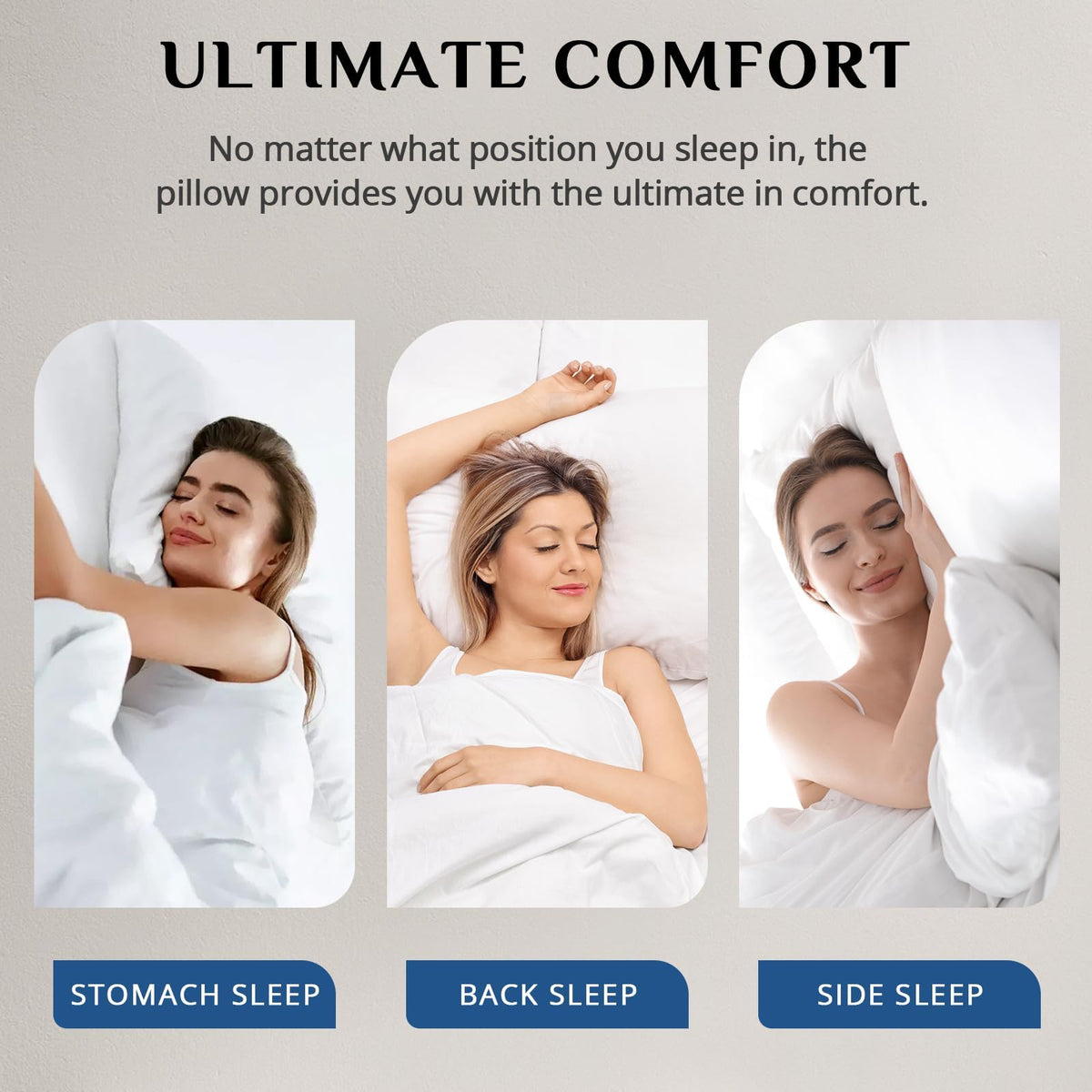 King Size Set of 2 Down Alternative Bed Pillows Z3048