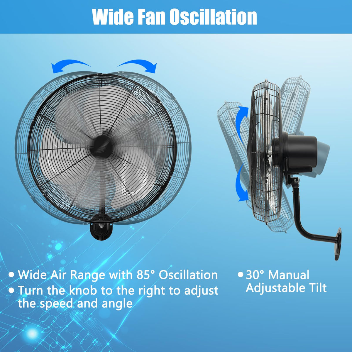 20 Inch Oscillating Wall Fan R632897