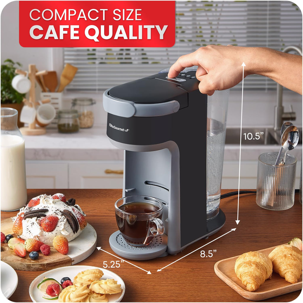 2-in-1 Capsule Coffee Maker, K-Cup & Grounds, Black S896229