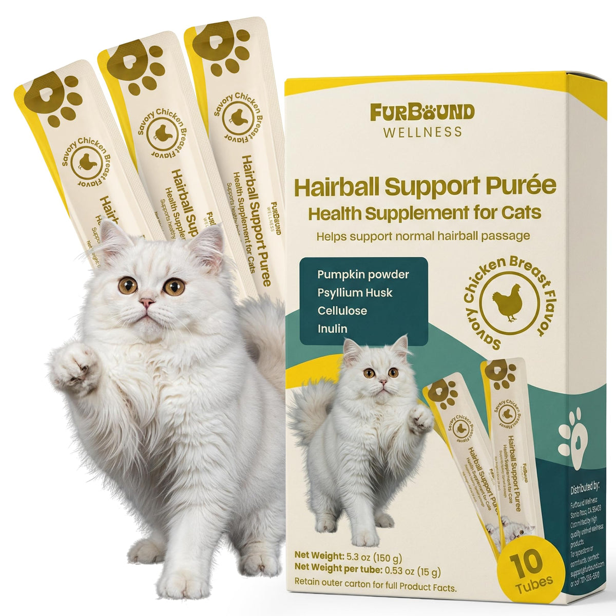 Cat Hairball Support Puree with Pumpkin Powder R314747