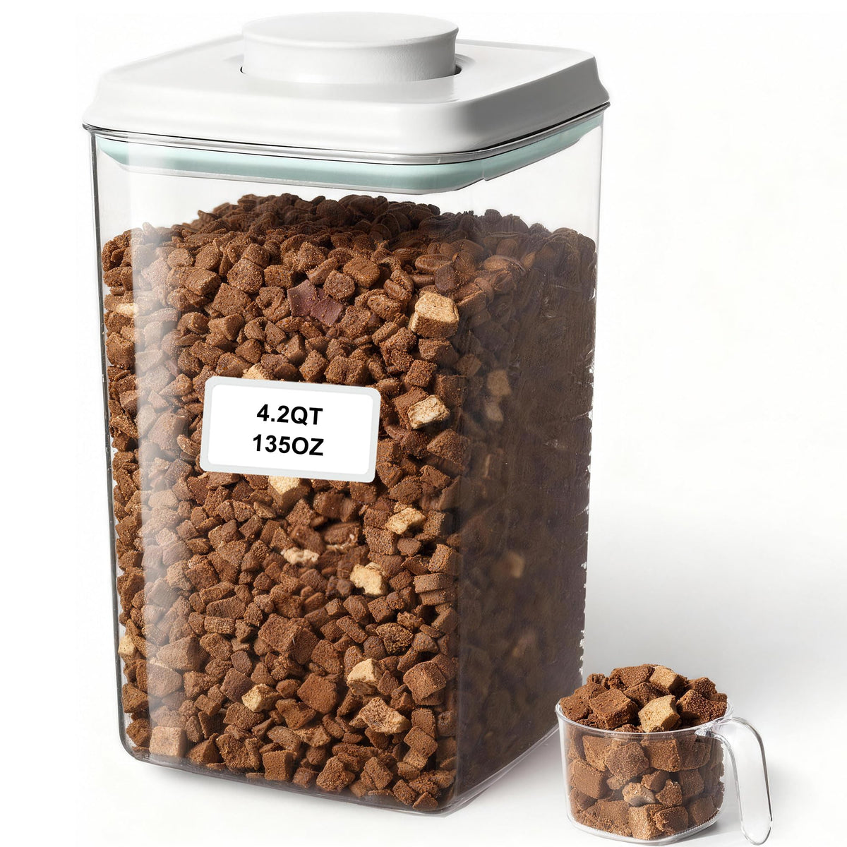 4L Airtight Dog Food Storage Container with Scoop C66319