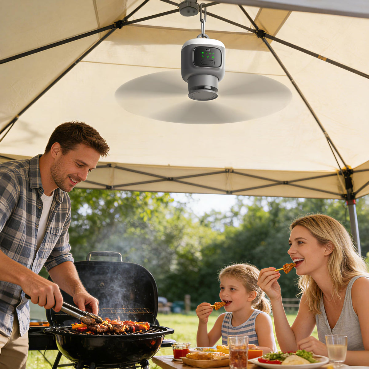 Portable Ceiling Fan with Light V5467