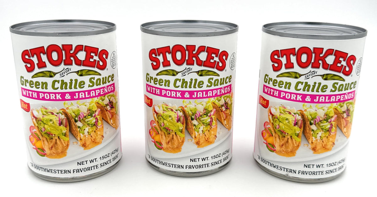 Green Chile Sauce with Pork and Jalapenos Pack of 3 V307337