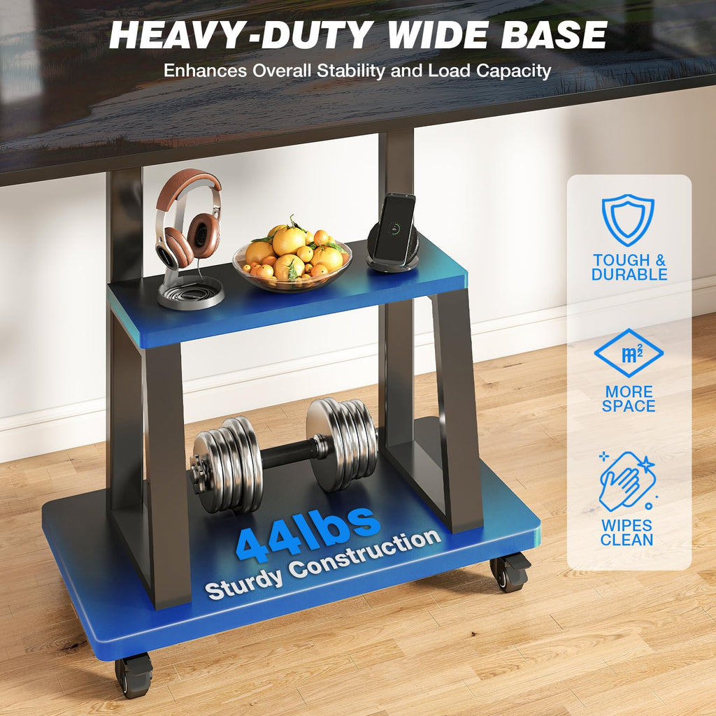 Mobile TV Cart Rolling TV Stand for 37-75 inch TVs K110
