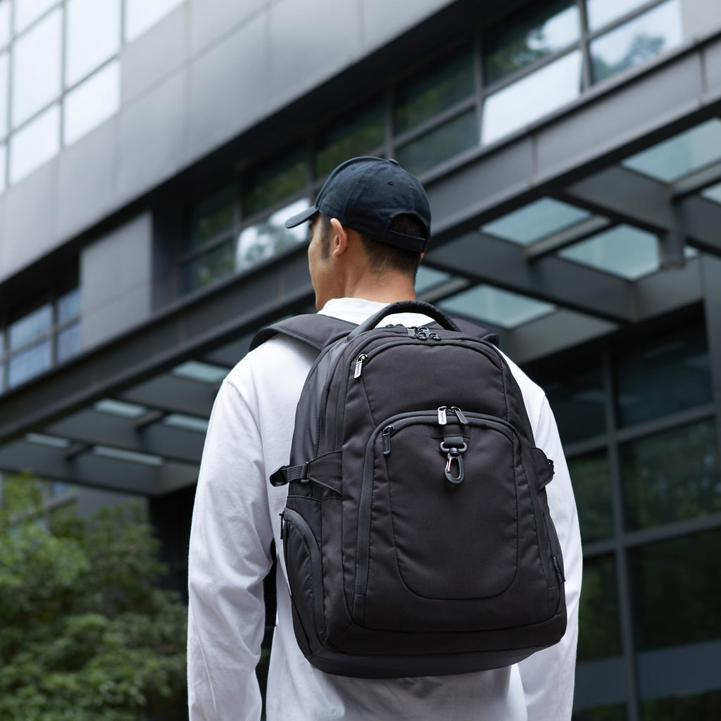 Black Water Resistant Laptop Backpack Y659