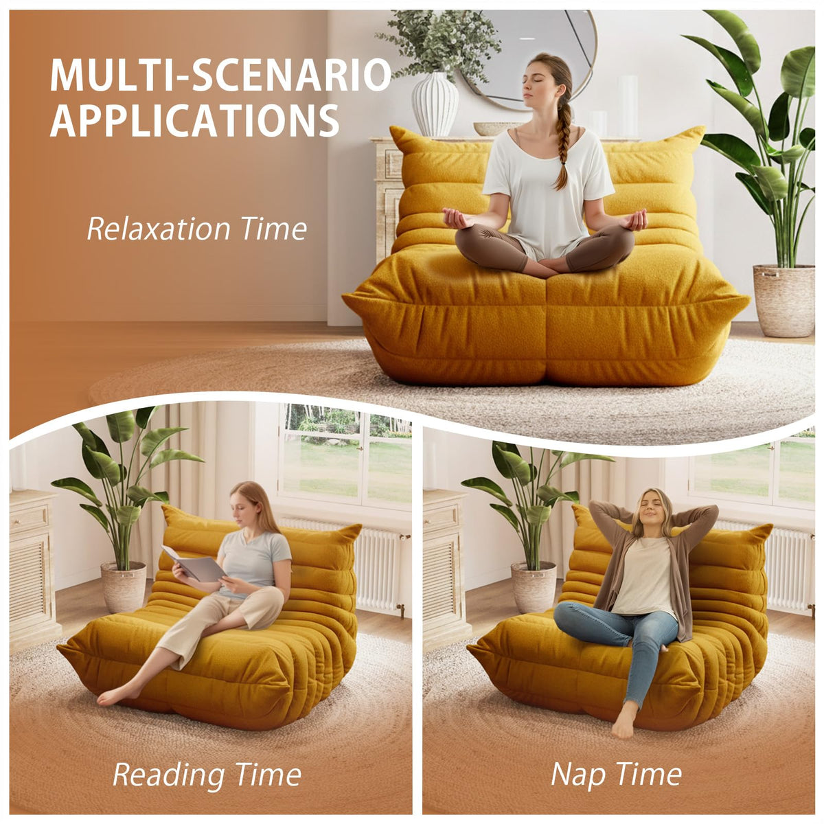 Oversized Memory Foam Bean Bag Chair Y708319