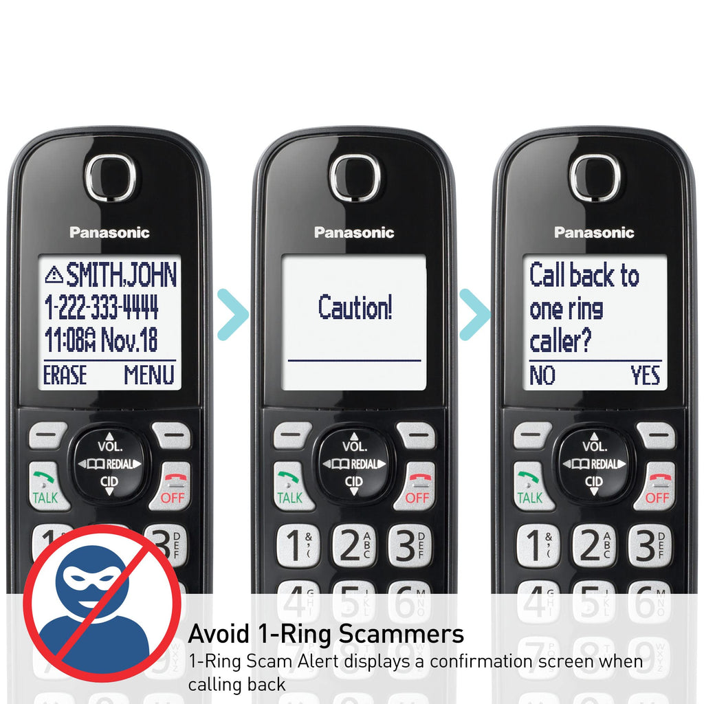 Cordless Phone with Call Block, Bilingual Caller ID, Large Display, 1 Handset D41890