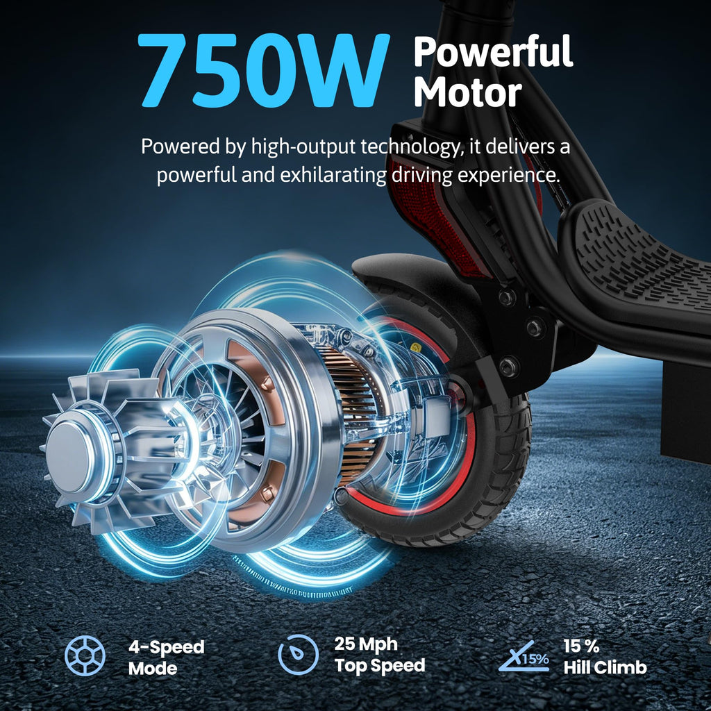 500W Electric Scooter with 10" Tires U6502