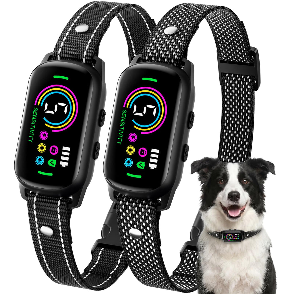 2 Pack Bark Collar with 5 Modes B196923
