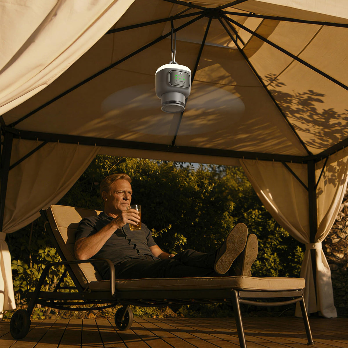 Portable Ceiling Fan with Light V5467