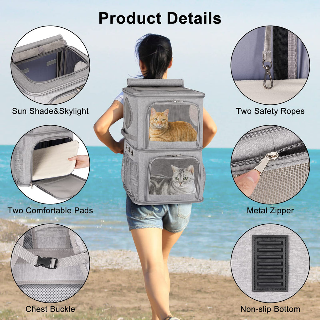 Extra Large Double Pet Carrier Backpack V684