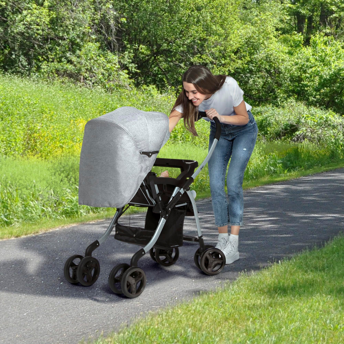 Grey Tweed Stroller N381