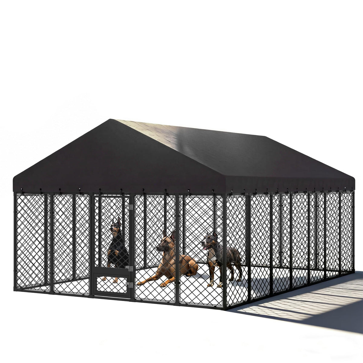 10x14×6.4 FT Heavy Duty Dog Kennel A70842