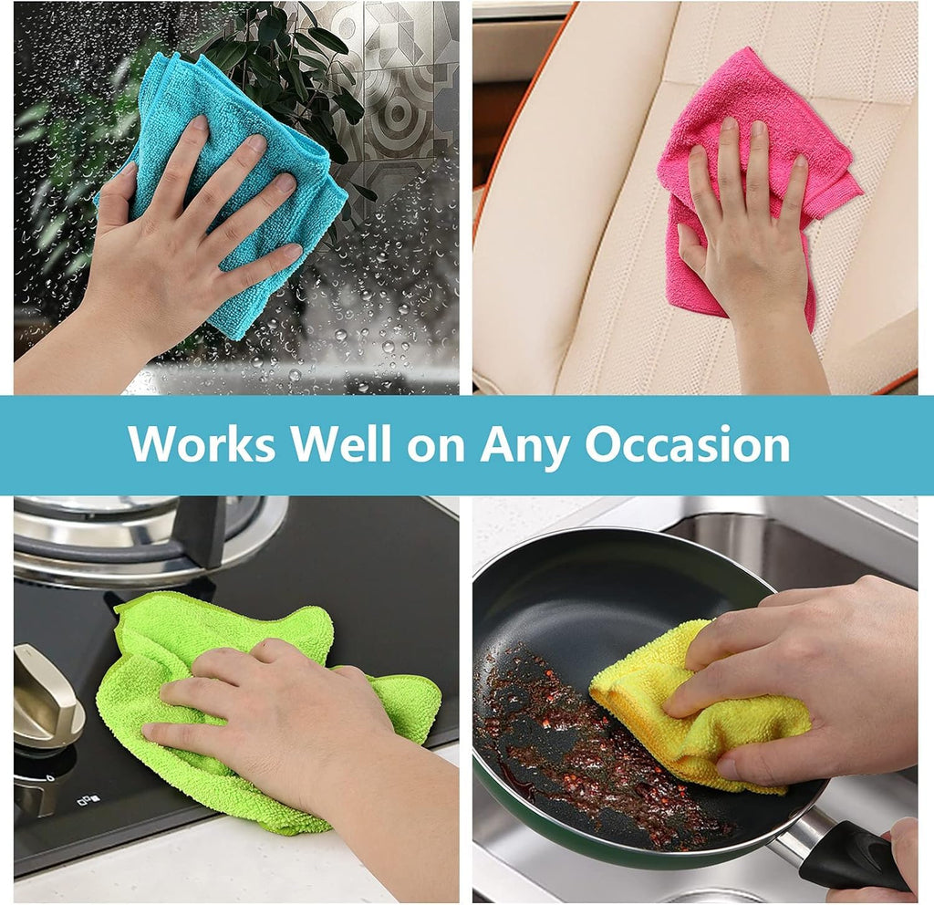 12PK Microfiber Cleaning Cloth W33552