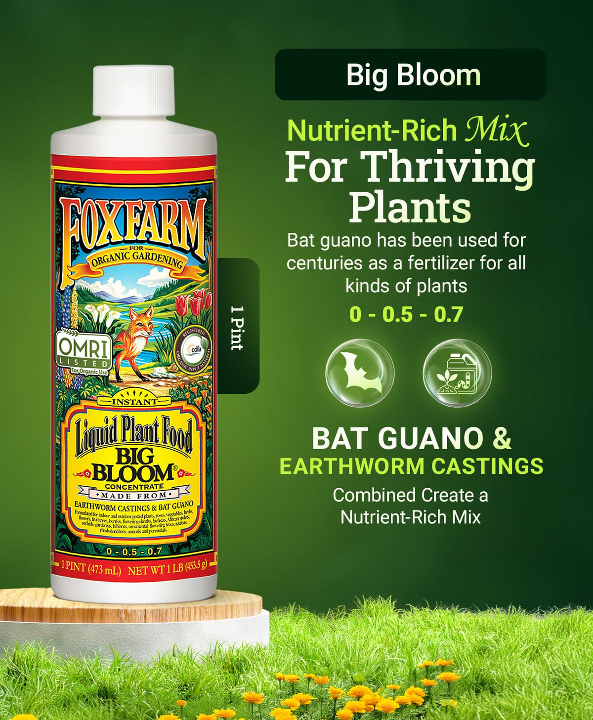 Liquid Plant Food 0-0.5-0.7 NPK 1 Pint M32871