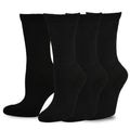Viscose Bamboo Diabetic Crew Socks 3-Pairs Black G388566