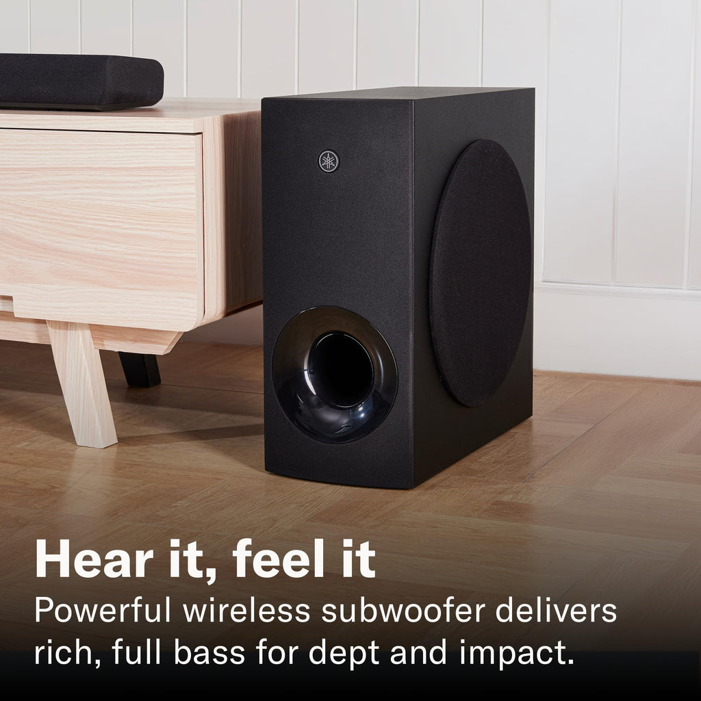 Black Sound Bar with Wireless Subwoofer X822909