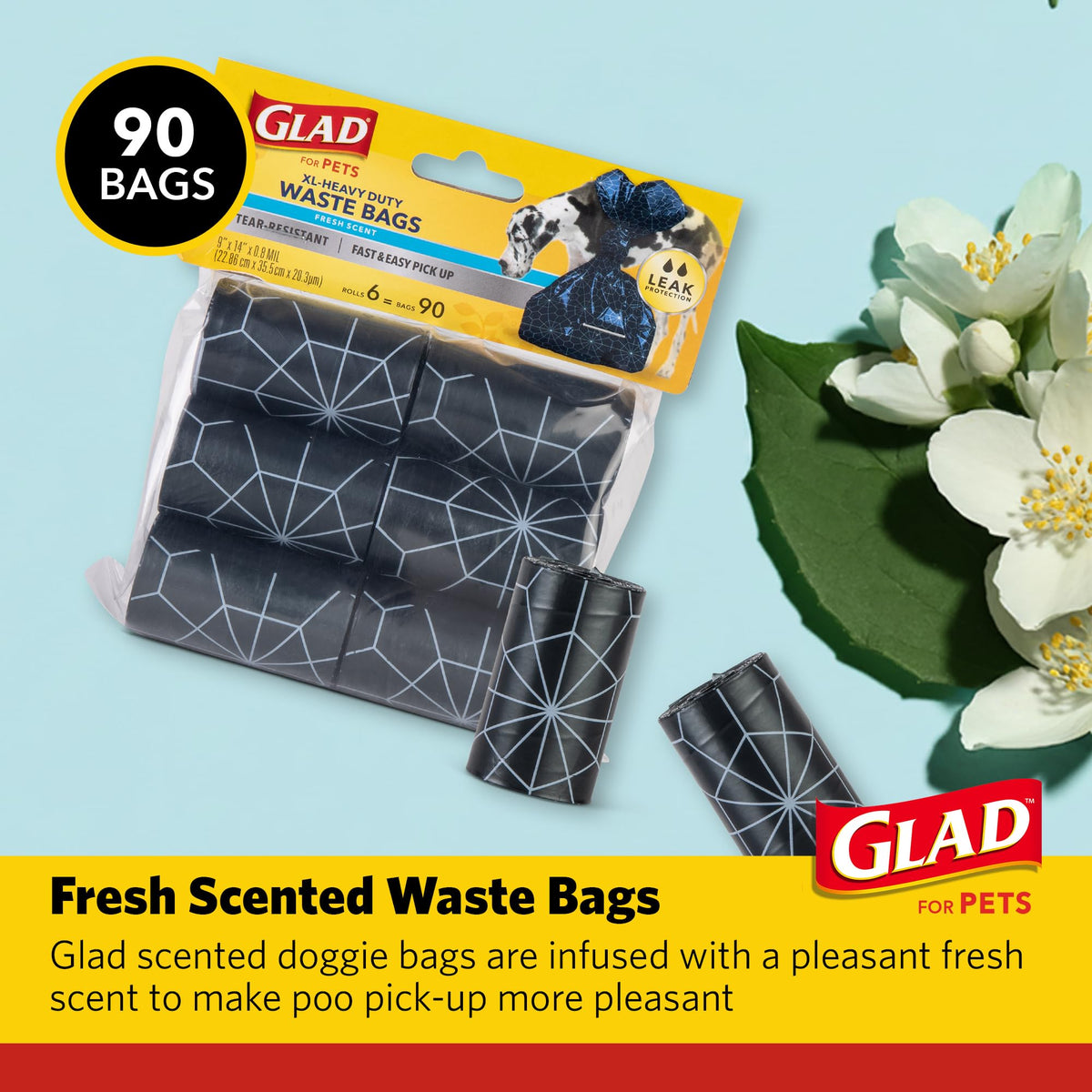 Scented Dog Poop Bags 90 Count W919747