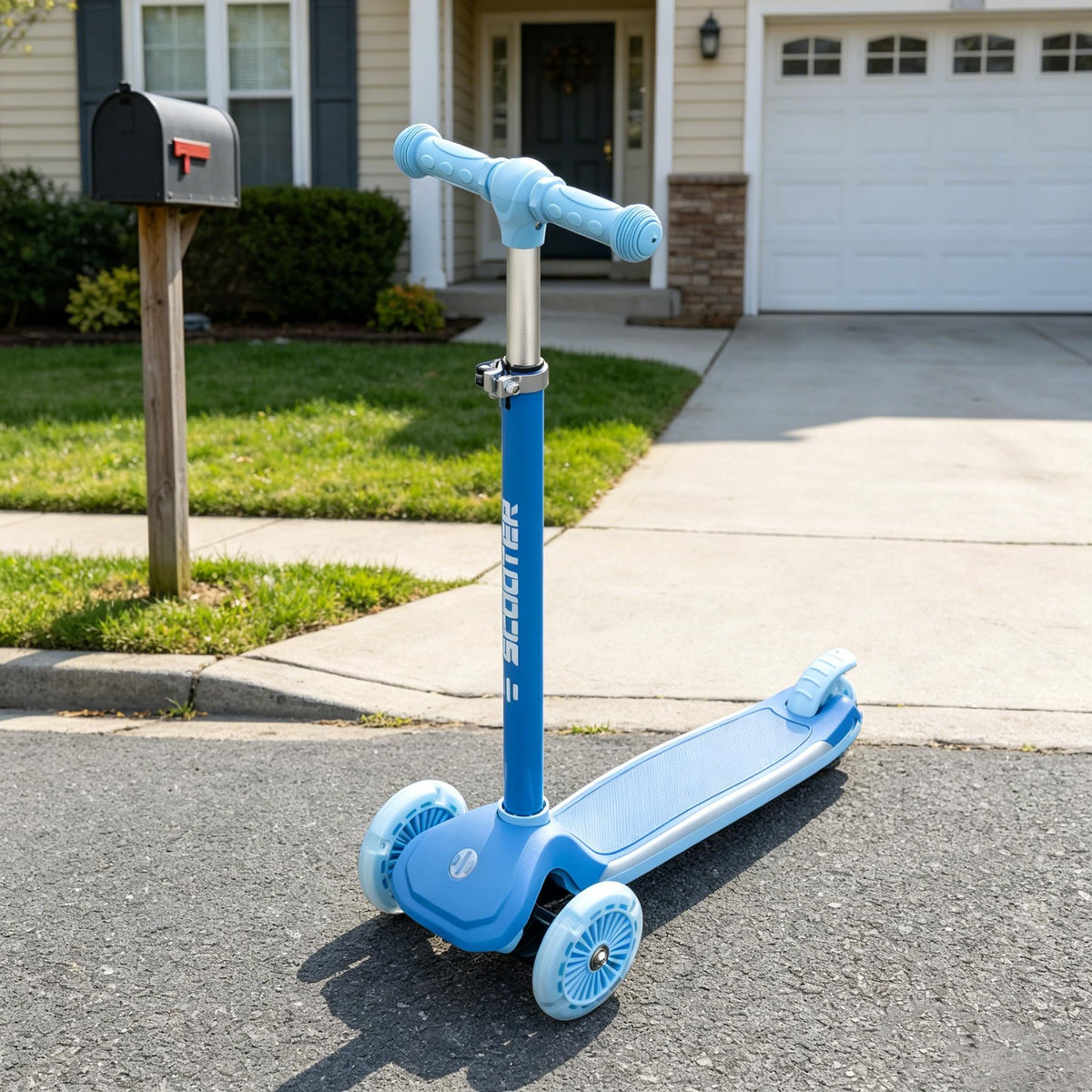 3-Wheel Kids Scooter with Light-Up Wheels G670114