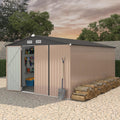 10X14 Ft Metal Storage Building with Lockable Door X712119