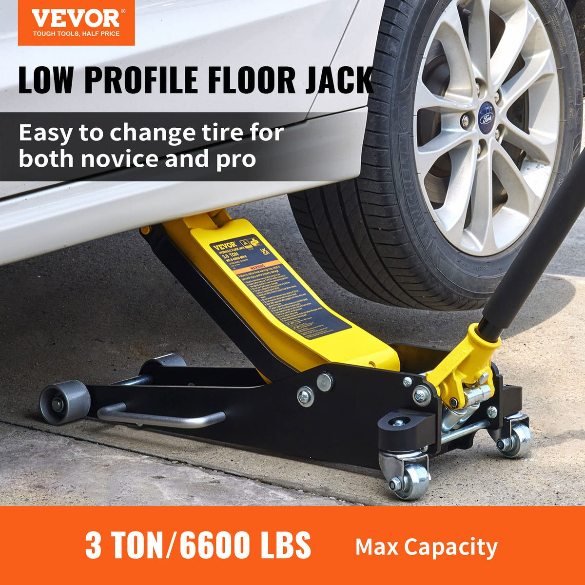 3 Ton Low Profile Aluminum Steel Floor Jack R150