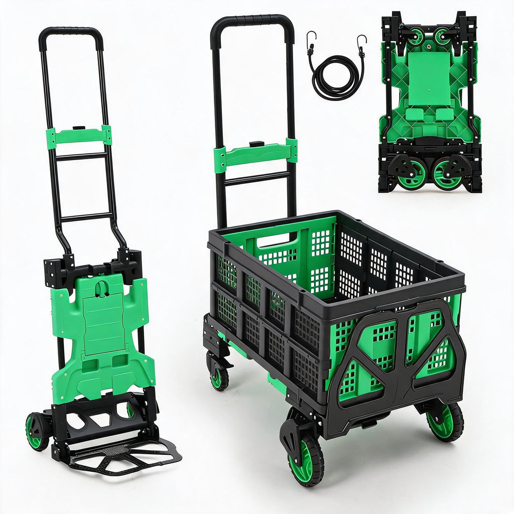 2-in-1 Folding Hand Truck with Basket H50513
