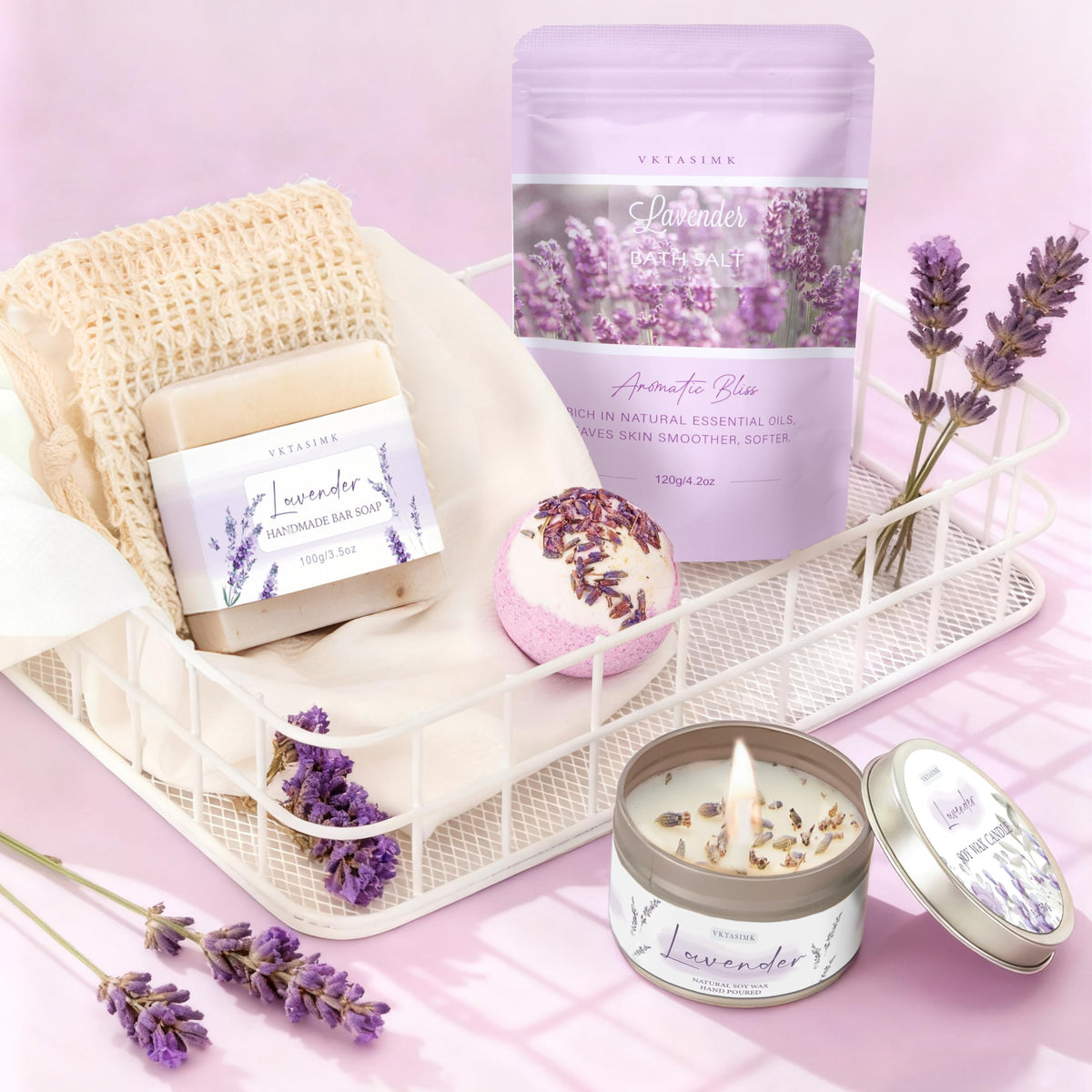 Lavender Relaxing Home Spa Set J35714