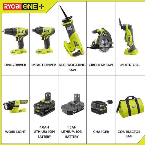 18V Lithium Ion 6 Tool Combo Kit K252028