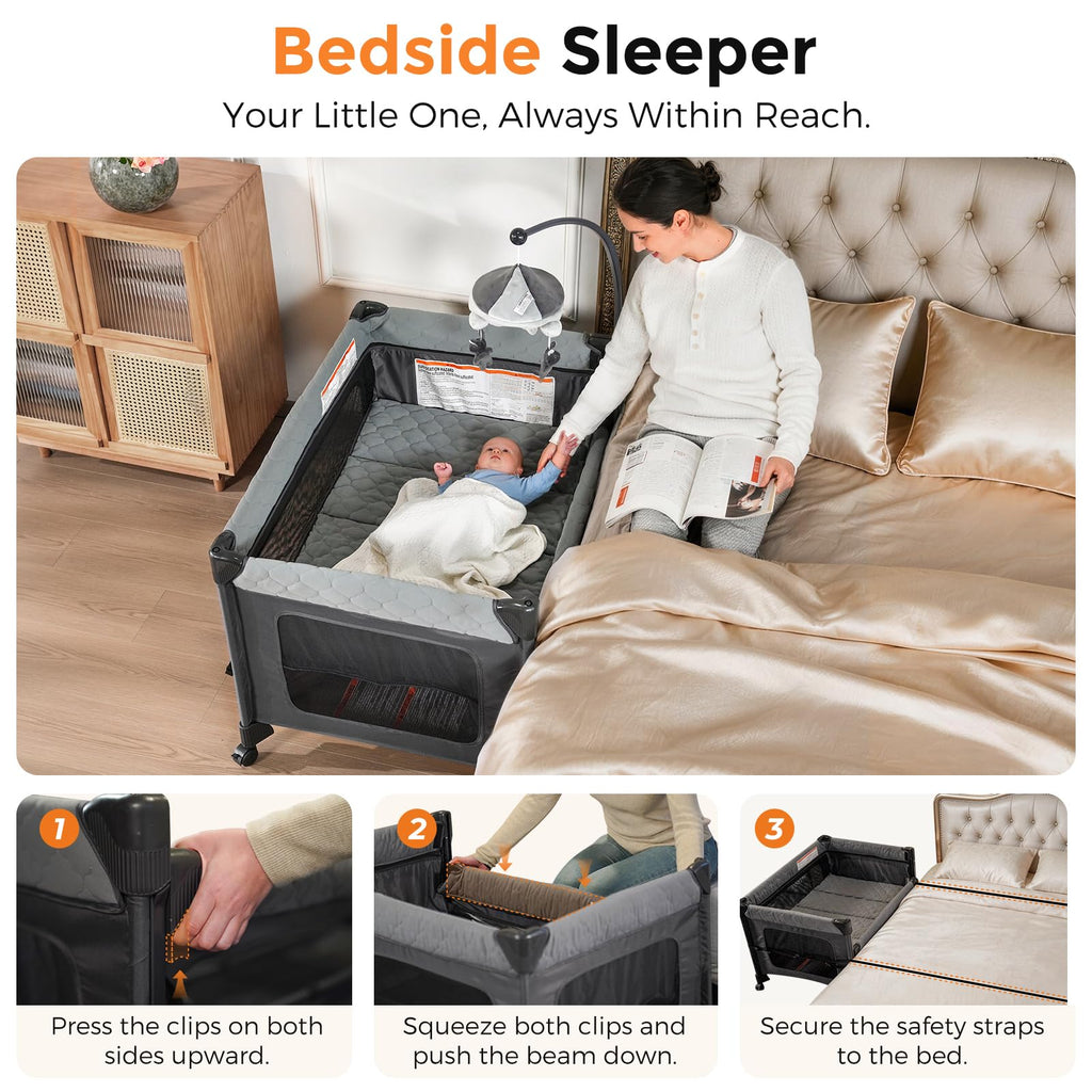 7 in 1 Pack and Play with Bassinet X608715