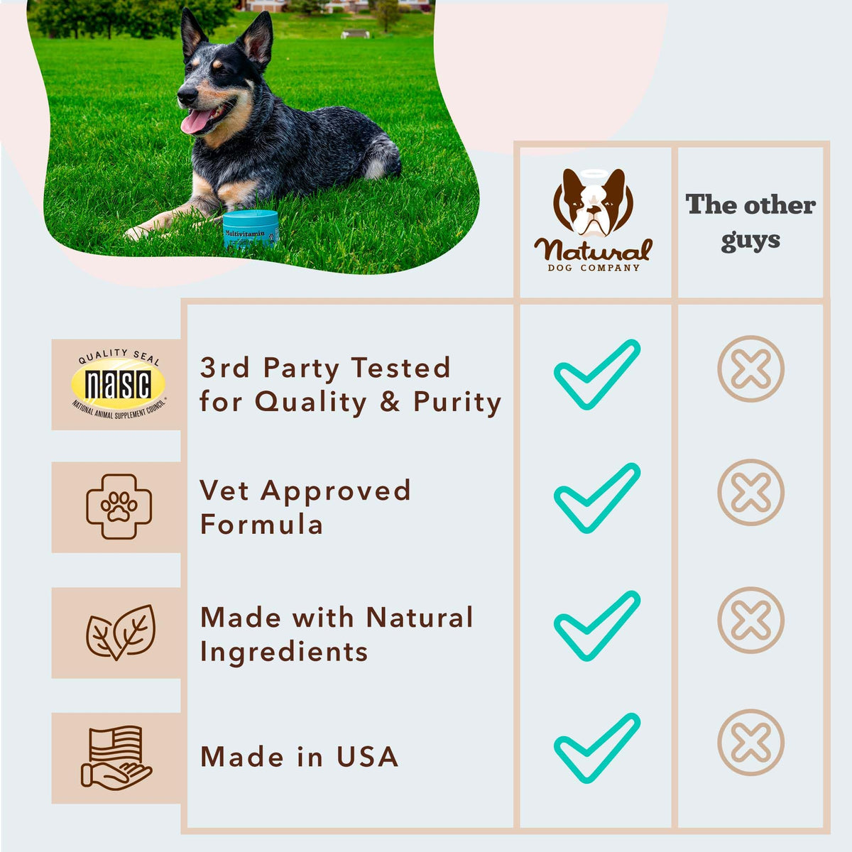 25-in-1 Multivitamin for Dogs 180 Count D7241