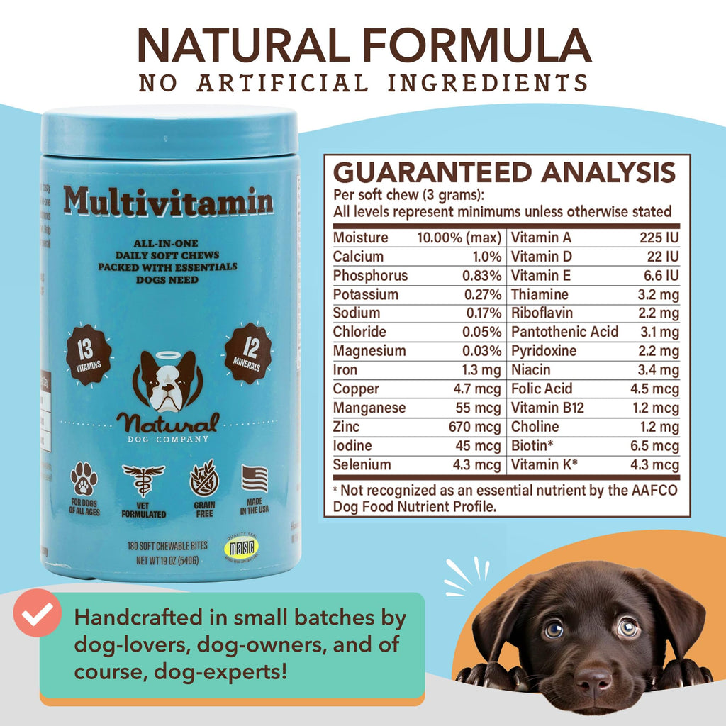 25-in-1 Multivitamin for Dogs 180 Count D7241
