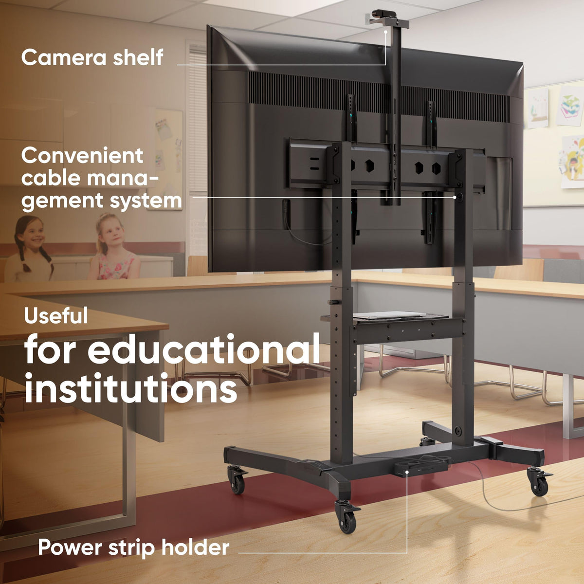 50-100 Inch Mobile TV Stand B56957