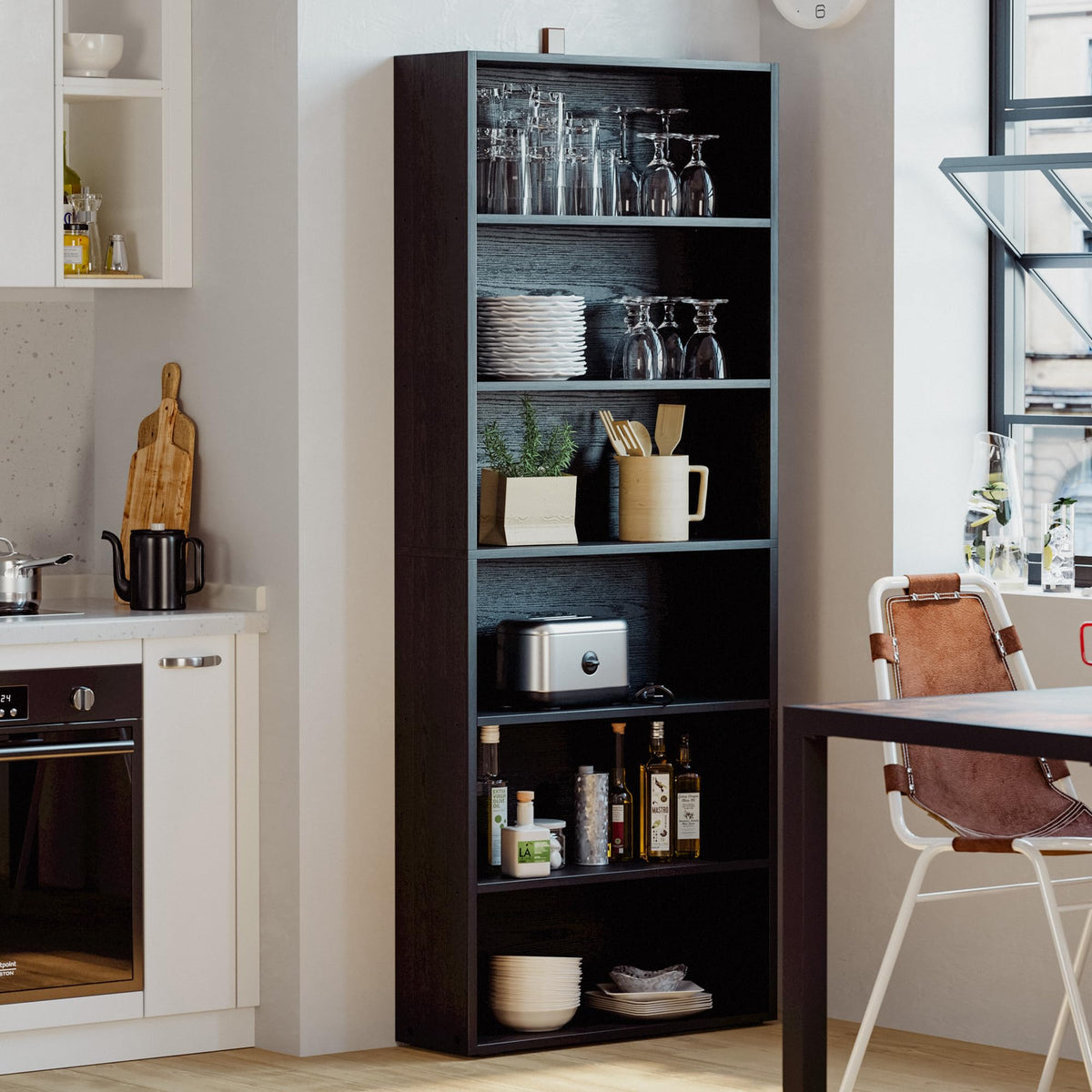 6 Tiers 70 in Tall Bookshelves and Bookcases Q781120