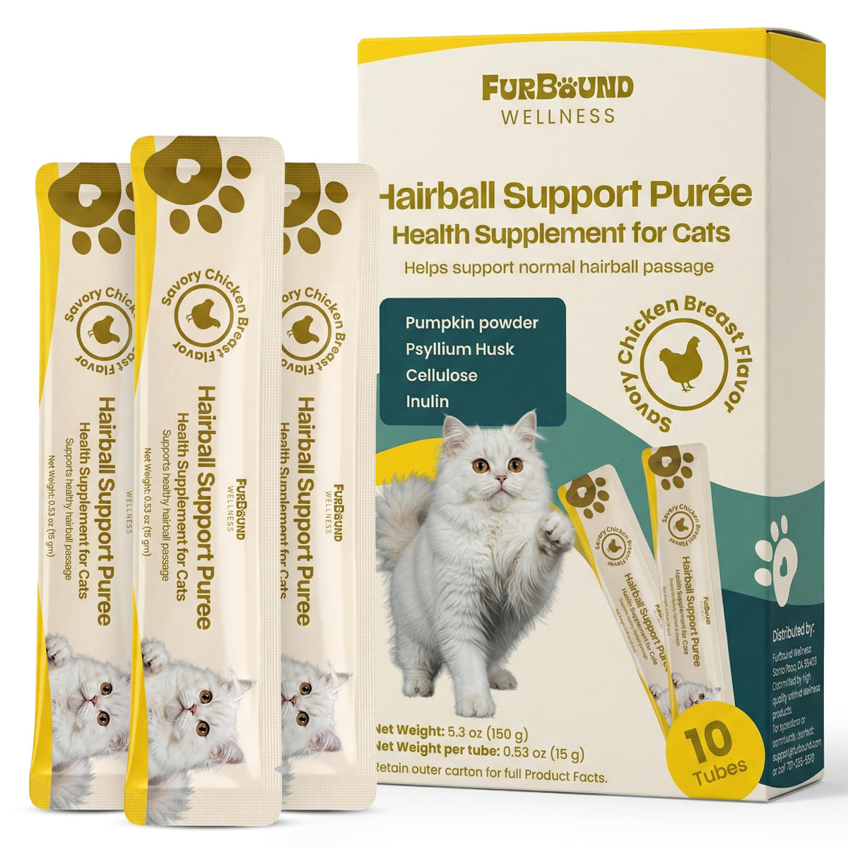 Cat Hairball Support Puree with Pumpkin Powder R314747
