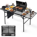 Folding Camping Table with 2 Wing Panels O676