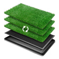 25" x 20" Reusable Indoor Dog Potty with Tray and 2 Artificial Grass Pads D132184