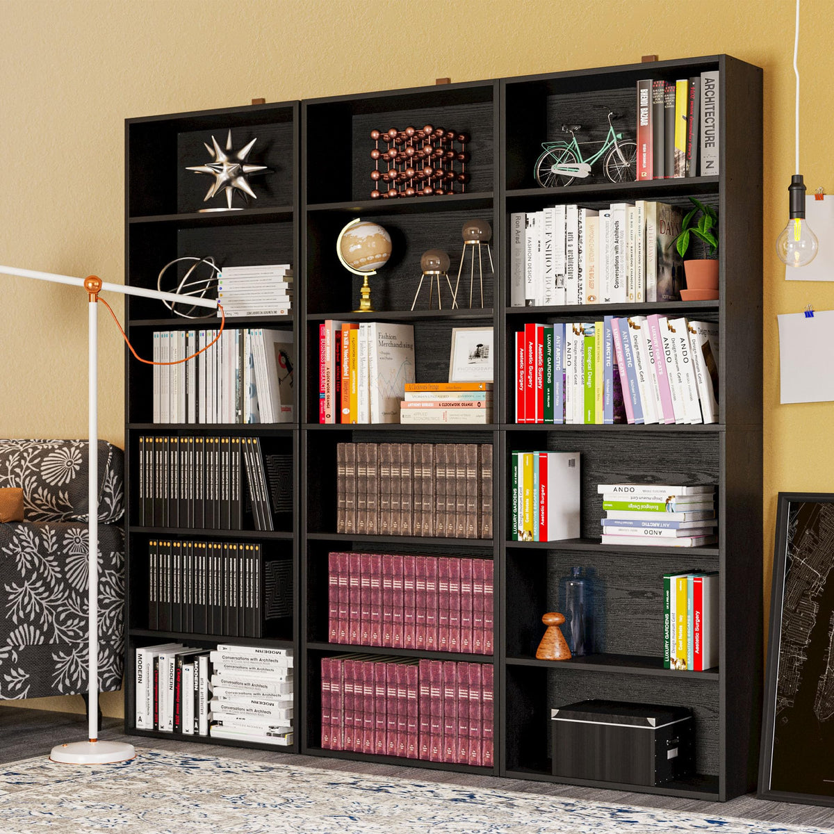6 Tiers 70 in Tall Bookshelves and Bookcases Q781120